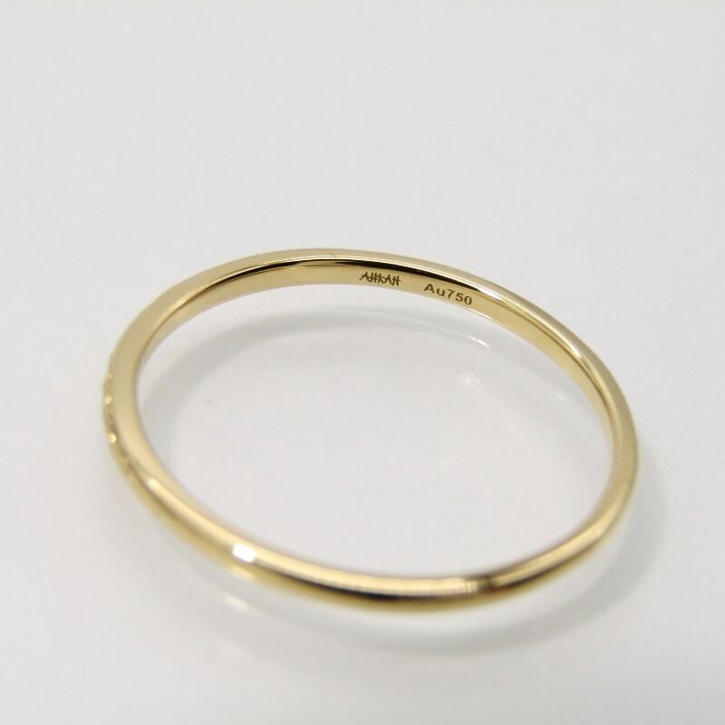 美品 AHKAH アーカー メテオール リング AB1036010200 K18YG 美品 AHKAH アーカー メテオール リング AB1036010200 K18YG