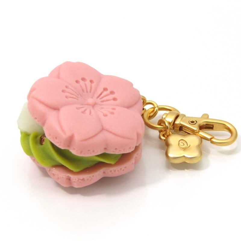 未使用 Q-pot. キューポット バッグチャーム サクラモナカ