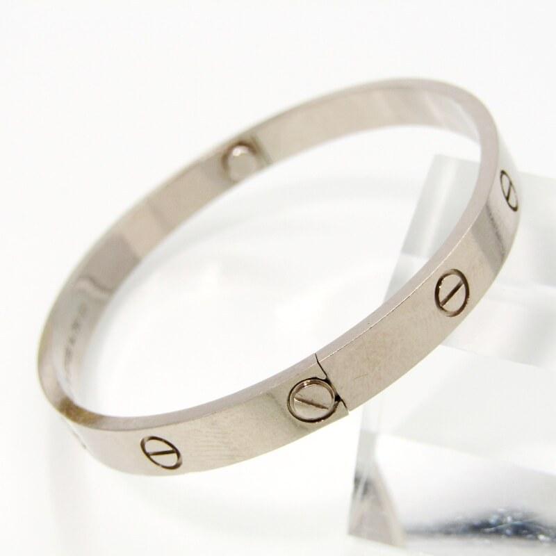 カルティエ バングル CARTIER カルティエ ラブブレス バングル 18金 K18ホワイト