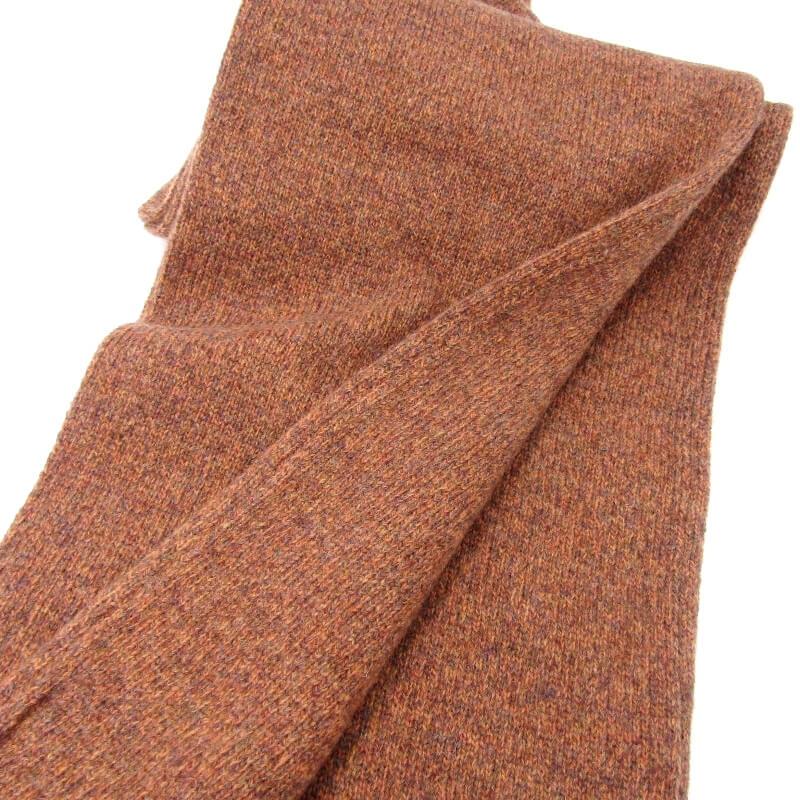 【新品未使用】FREY ニットワイドストール ブラウン 新品未使用】FREY ニットワイドストール ブラウン