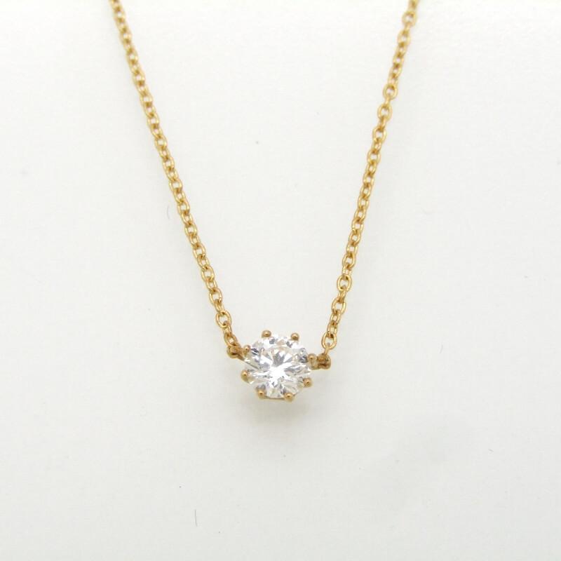 美品 AHKAH アーカー ネックレス ソルティアラウンド K18YG