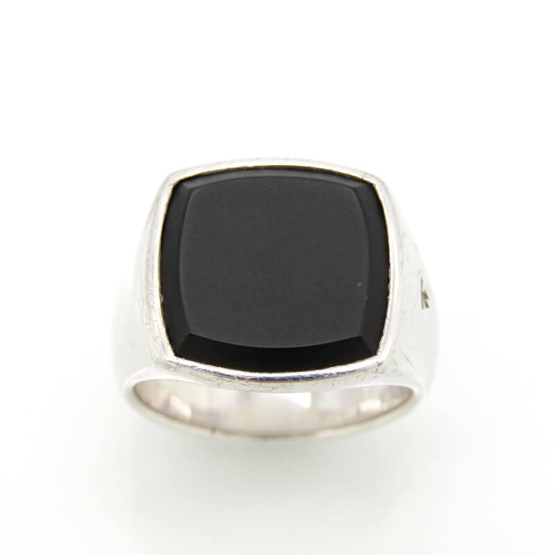 TOM WOOD トムウッド リング Cushion Onyx Ring #50 クッション