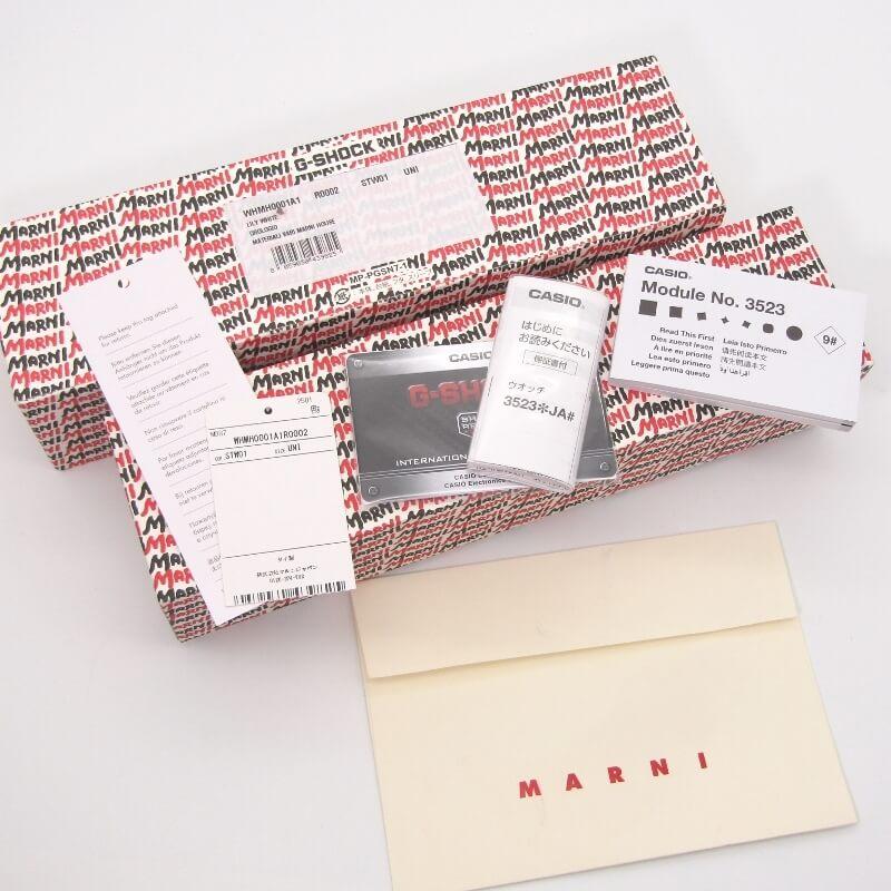 美品 MARNI x CASIO G-SHOCK Gショック GMD-S5610MA-7ER コラボ ロゴ