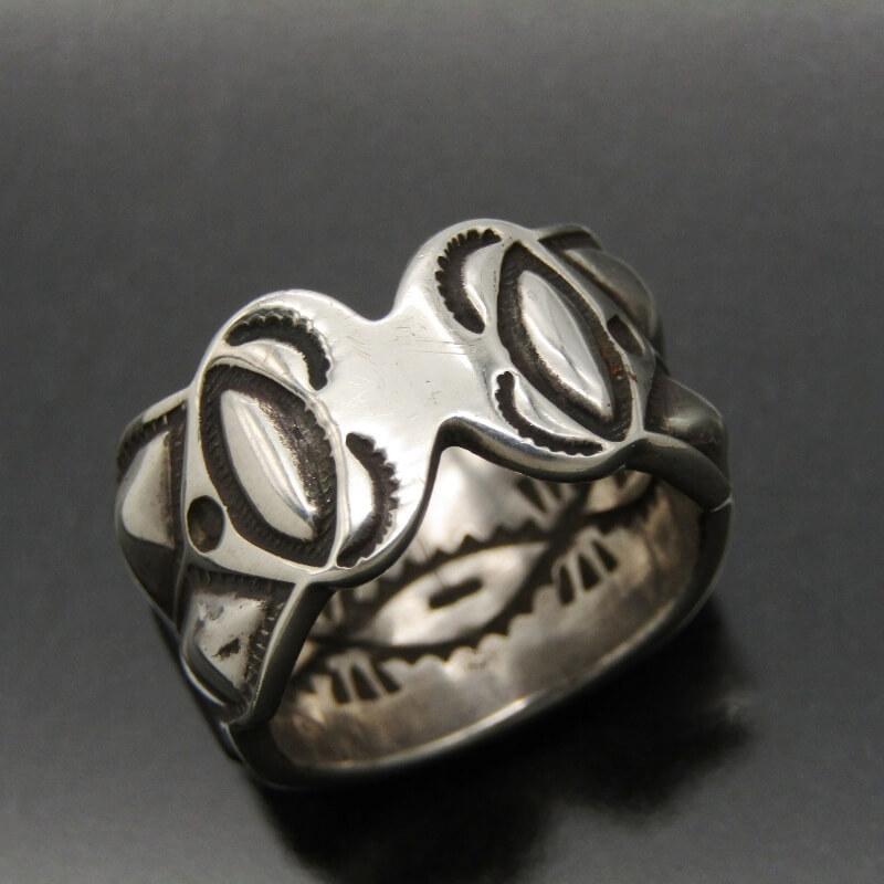 Ray Adakai ナバホ族 リング オニキス インレイ レイアダカイ マルチ