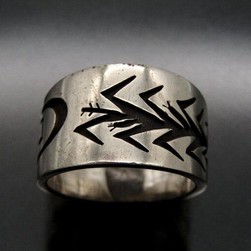 Mitchell Sockyma ホピ族 リング オーバーレイ ミッチェルソックワイマ