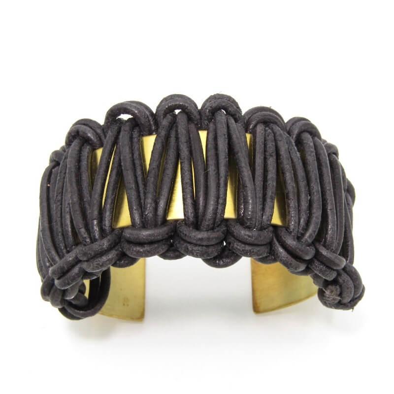 【Hender Scheme】レザーバングル Hender Scheme（エンダースキーマ） 未使用 バングル knitted bangle M