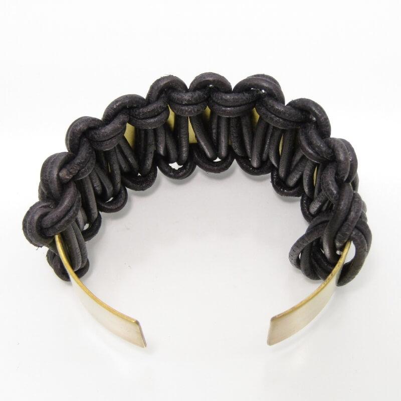 【Hender Scheme】レザーバングル Hender Scheme（エンダースキーマ） 未使用 バングル knitted bangle M