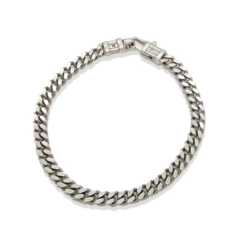 TOM WOOD カーブチェーン ブレスレット 7インチ TOMWOOD トムウッド Curb Bracelet M シルバー チェーン カーブ