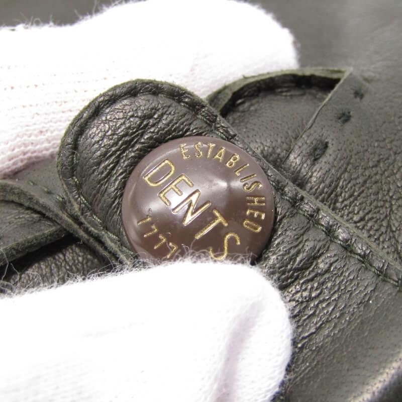 DENTS（デンツ） 美品 レザーグローブ Fine Leather 7.5 カシミヤ 英国