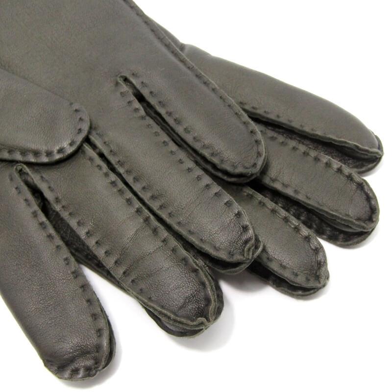 DENTS（デンツ） 美品 レザーグローブ Fine Leather 7.5 カシミヤ 英国