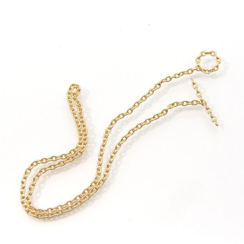 美品 Shihara シハラ ブレスレット K18YG Chain Bracelet 0601