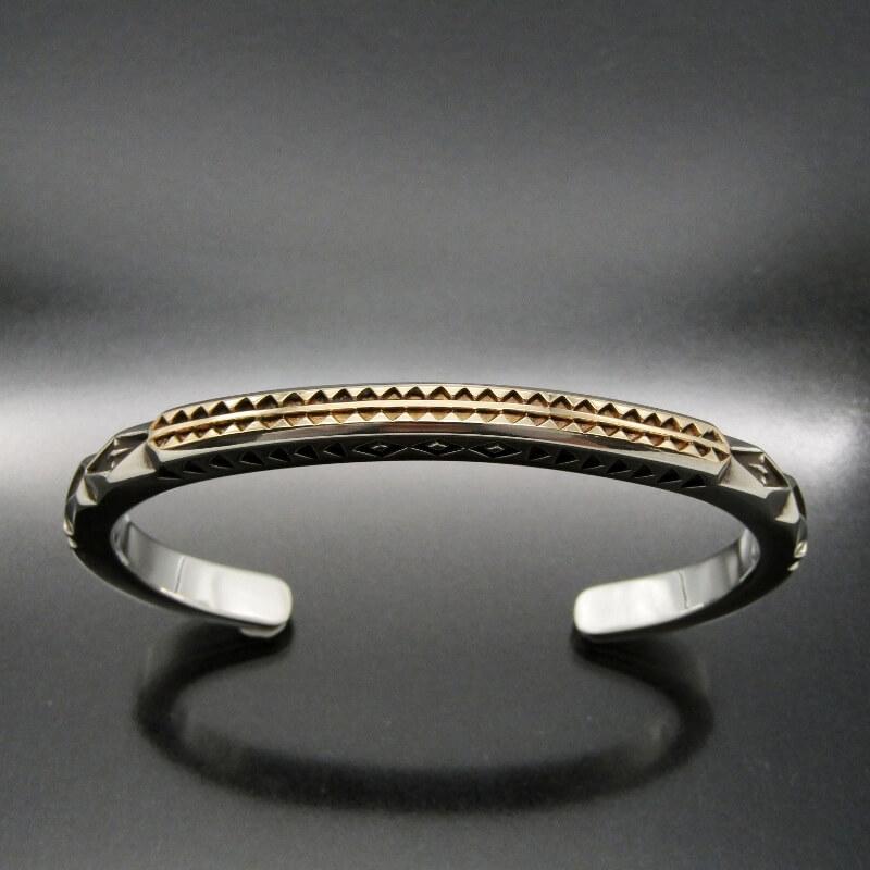 美品 Jennifer Curtis ナバホ族 バングル 14Kプレート