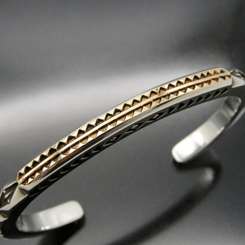 美品 Jennifer Curtis ナバホ族 バングル 14Kプレート