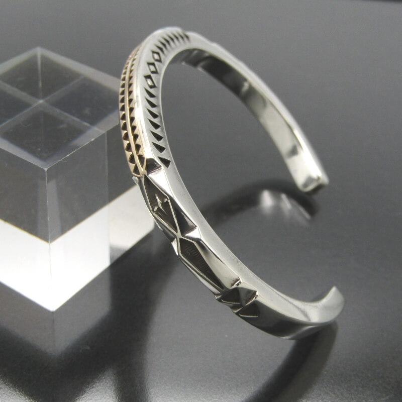 美品 Jennifer Curtis ナバホ族 バングル 14Kプレート