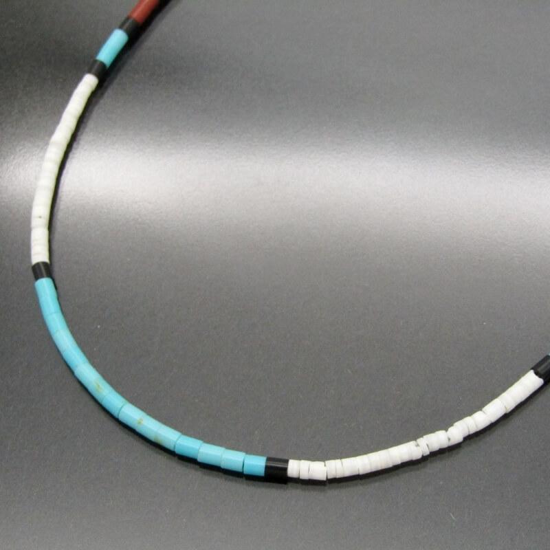 美品 Santo Domingo サントドミンゴ族 ヒシネックレス ターコイズ