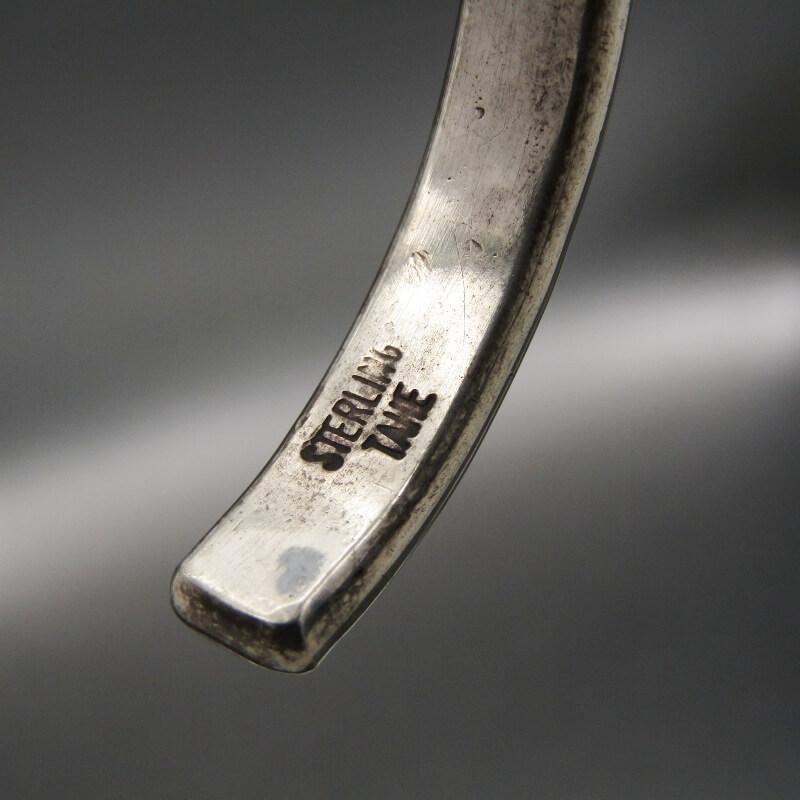 美品　ナバホ　T.ENREKA　シルバー×真鍮　スタンプワーク　バングル 美品 ナバホ T.ENREKA シルバー×真鍮 スタンプワーク バングル