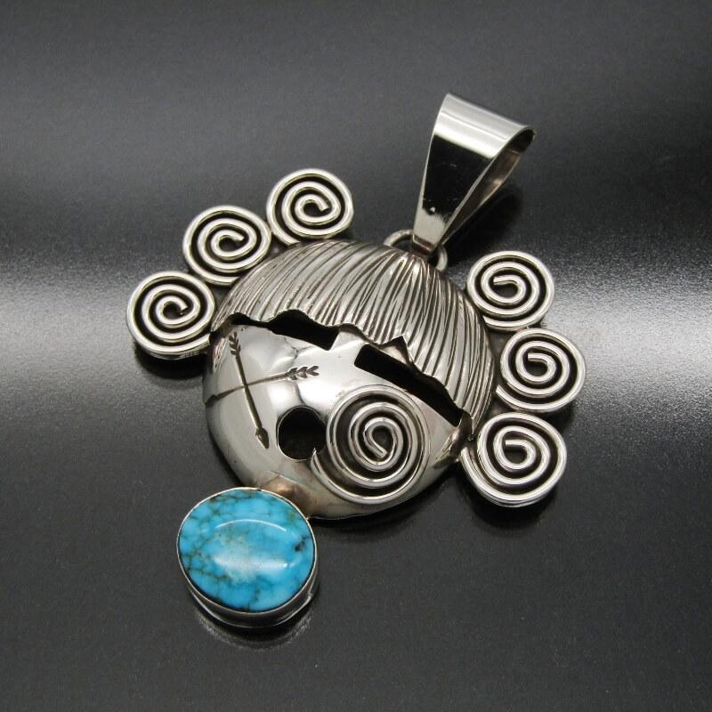美品 Alex Sanchez ナバホ族 ペンダント ターコイズ メイデン