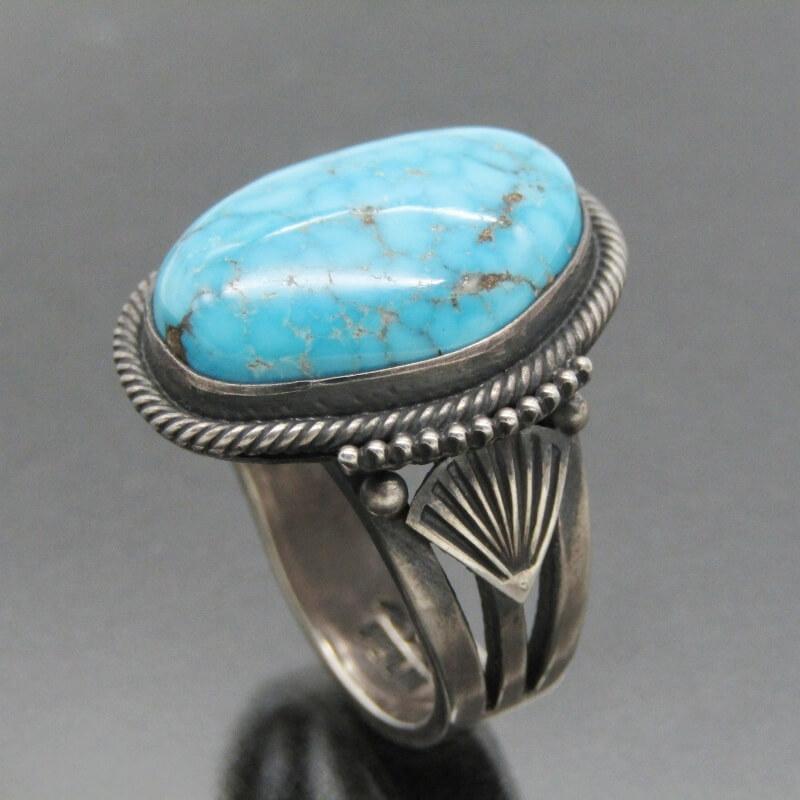 Steve Arviso ナバホ族 リング ターコイズ スティーブアルビソ