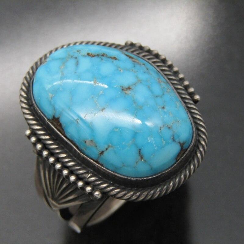 Steve Arviso ナバホ族 リング ターコイズ スティーブアルビソ