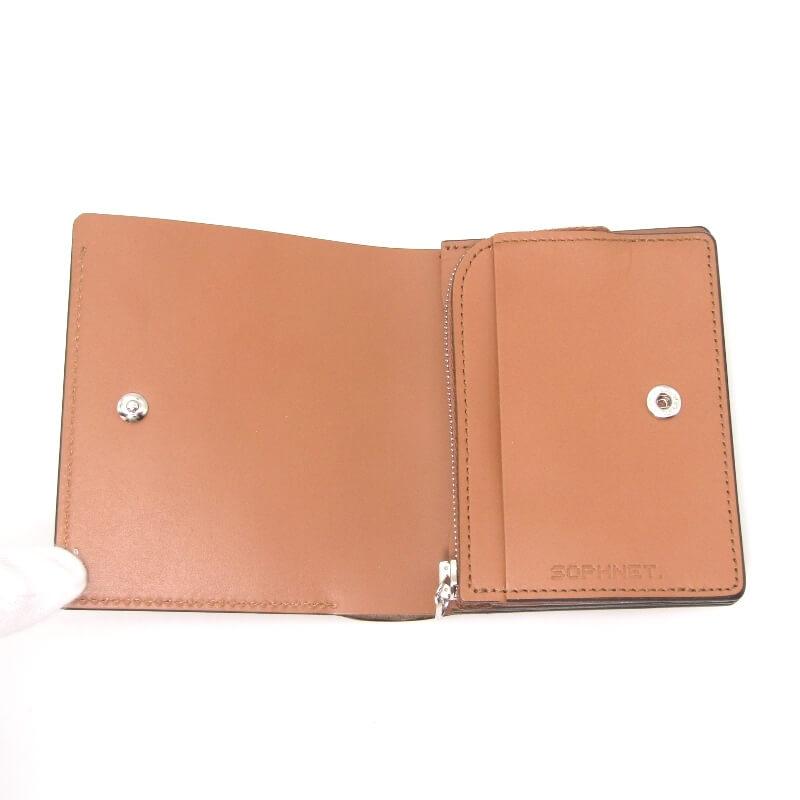 未使用 SOPHNET. ソフネット LEATHER WALLET SOPH-250086 二つ折り財布
