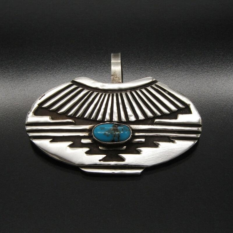 Rick Martinez ナバホ族 ペンダント ローンマウンテン ターコイズ