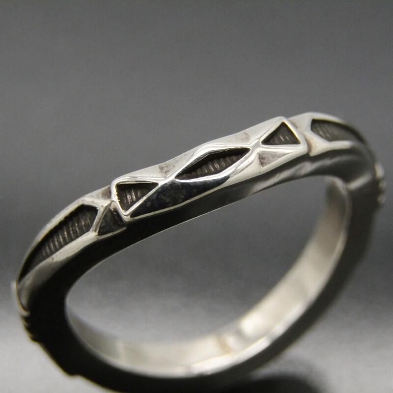 ジェニファーカーティス 美品 Jennifer Curtis ナバホ族 リング スタンプワーク ジェニファー