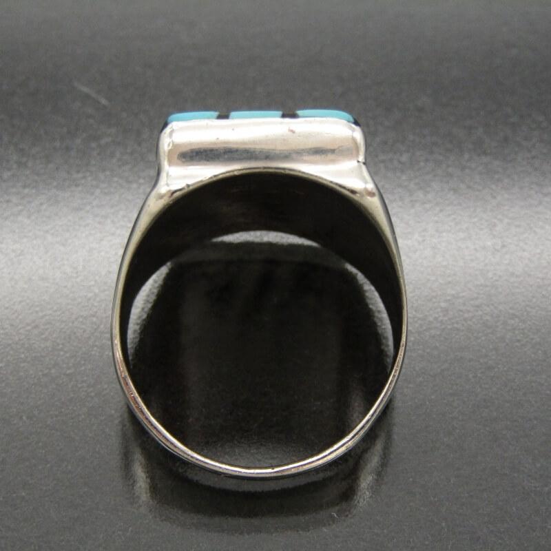 Angelena Laahty ズニ族 リング サンフェイス インレイ ターコイズ