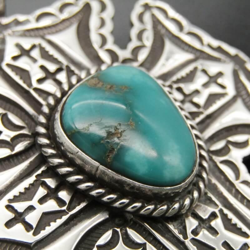 Gary Reeves ナバホ族 ペンダント ターコイズ クロス ゲーリーリーブス