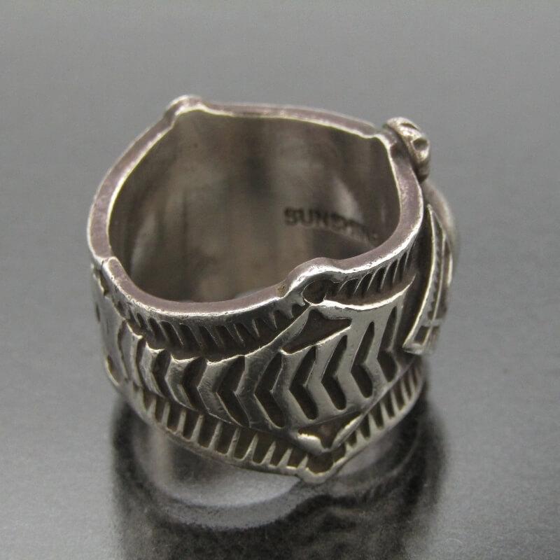 Sunshine Reeves ナバホ族 リング スタンプワーク サンシャイン