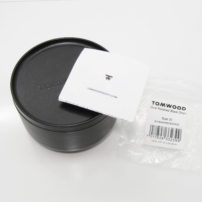 美品 TOM WOOD トムウッド リング Oval Polished Black Onyx Ring #56