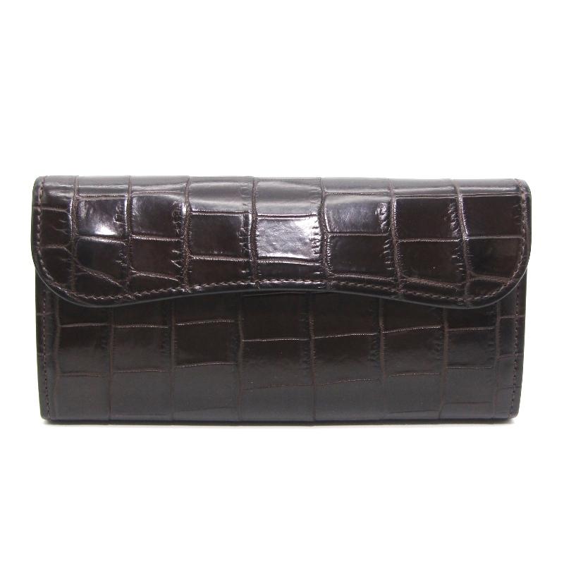WILDSWANS（ワイルドスワンズ） 長財布 クロコ WAVE 大型 ウェイブ