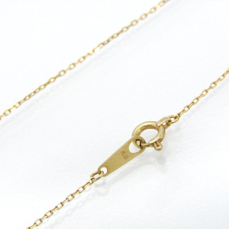 BIZOUX ビズー ネックレス レスポワール カーブ K18YG イエロー 