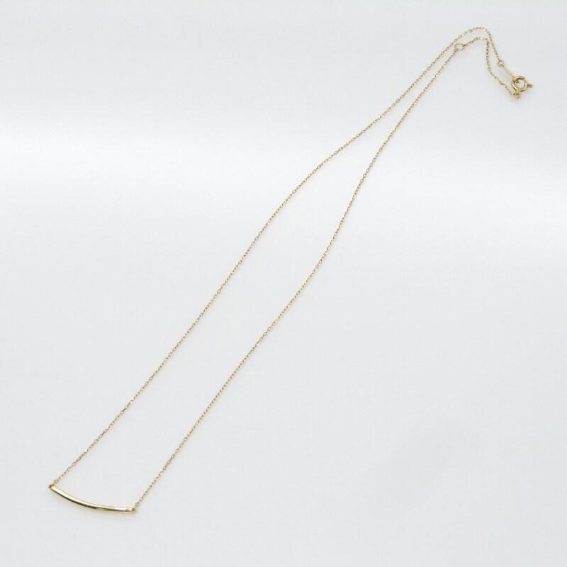 BIZOUX ビズー ネックレス レスポワール カーブ K18YG イエロー 