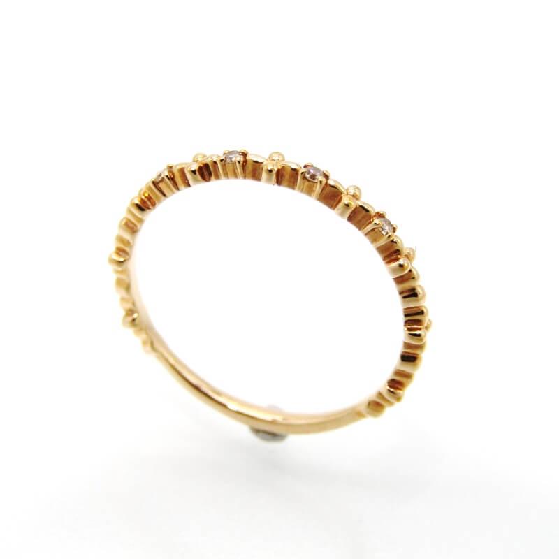 美品 NOJESS ノジェス リング K10YG ダイヤモンド イエローゴールド