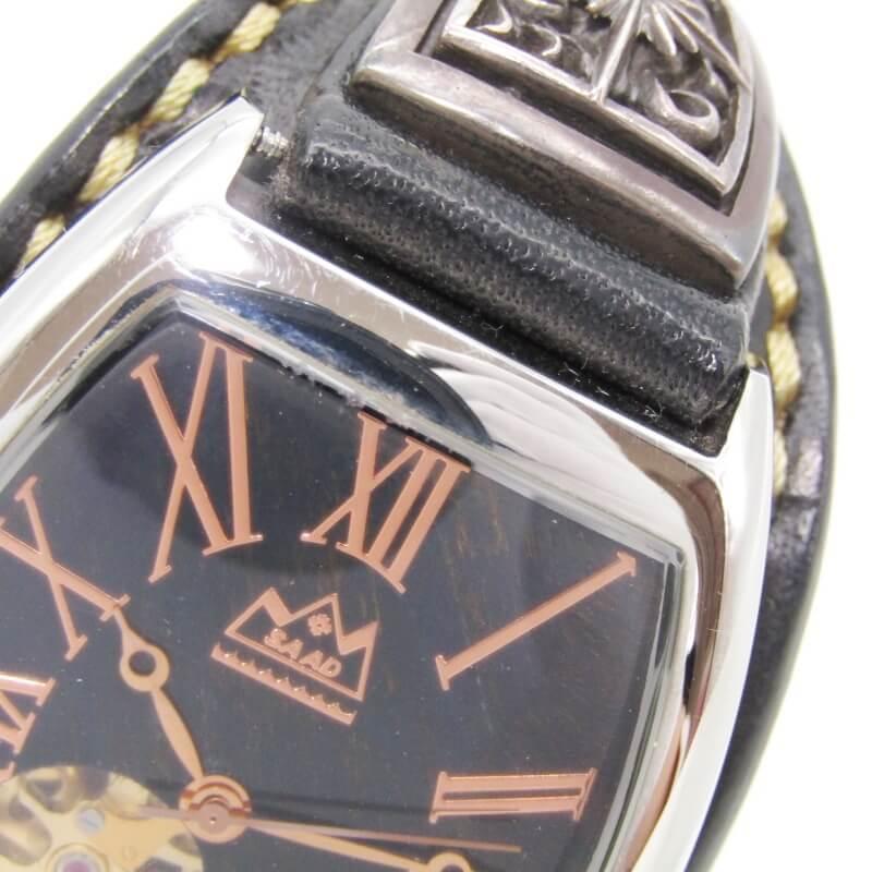 SAAD サード レザーウォッチ 腕時計 トノー 自動巻き MJSS-21 天然石