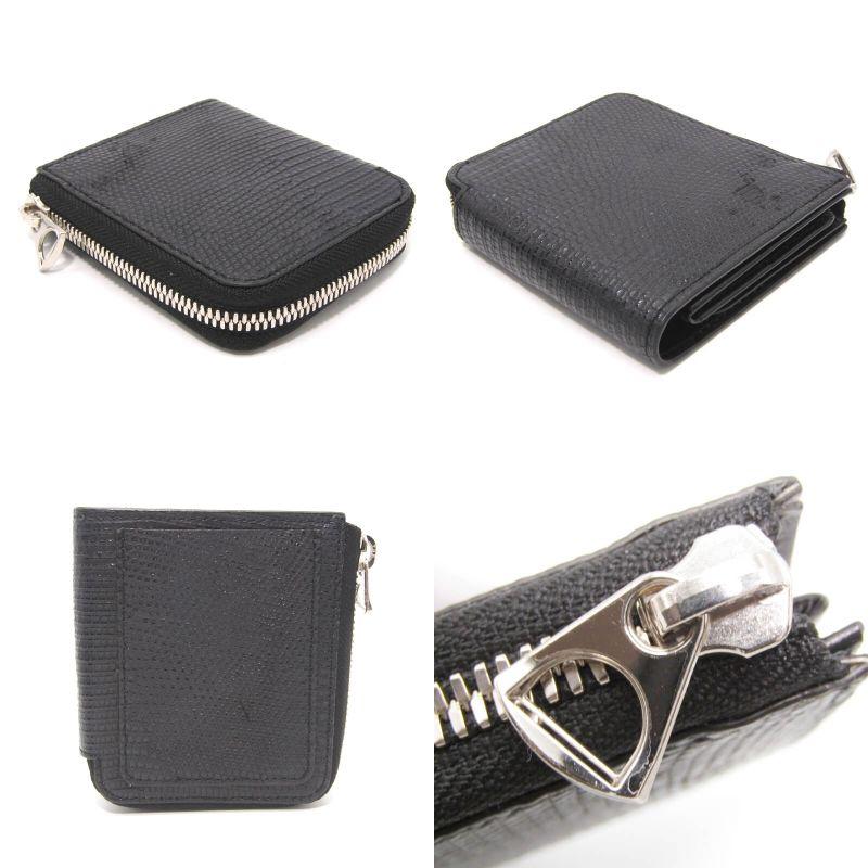 ITTI コンパクトウォレット KUROZAN ITTI イッチ コンパクトウォレット KUROZAN LIZARD L字ファスナー 本漆