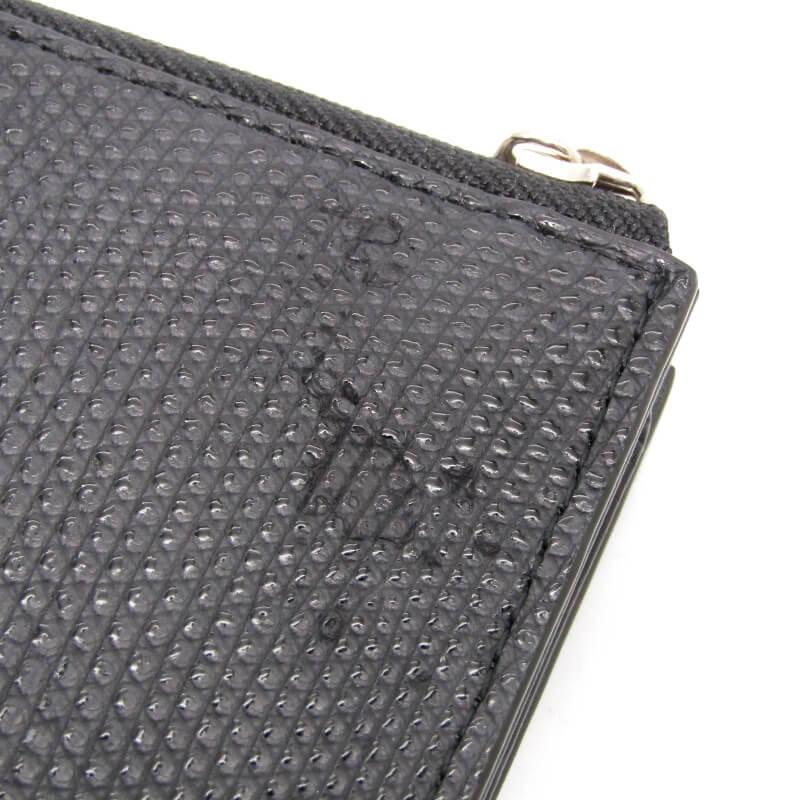 ITTI イッチ コンパクトウォレット KUROZAN LIZARD L字ファスナー 本漆