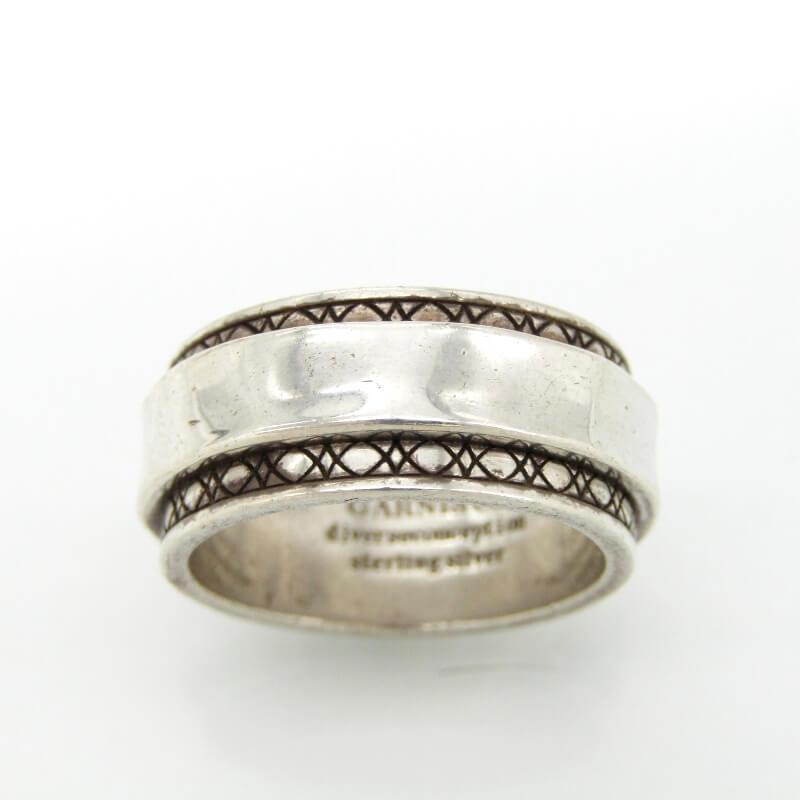 GARNIラウンドスト-ンタ-コイズSサイズシルバーリング GARNIラウンド