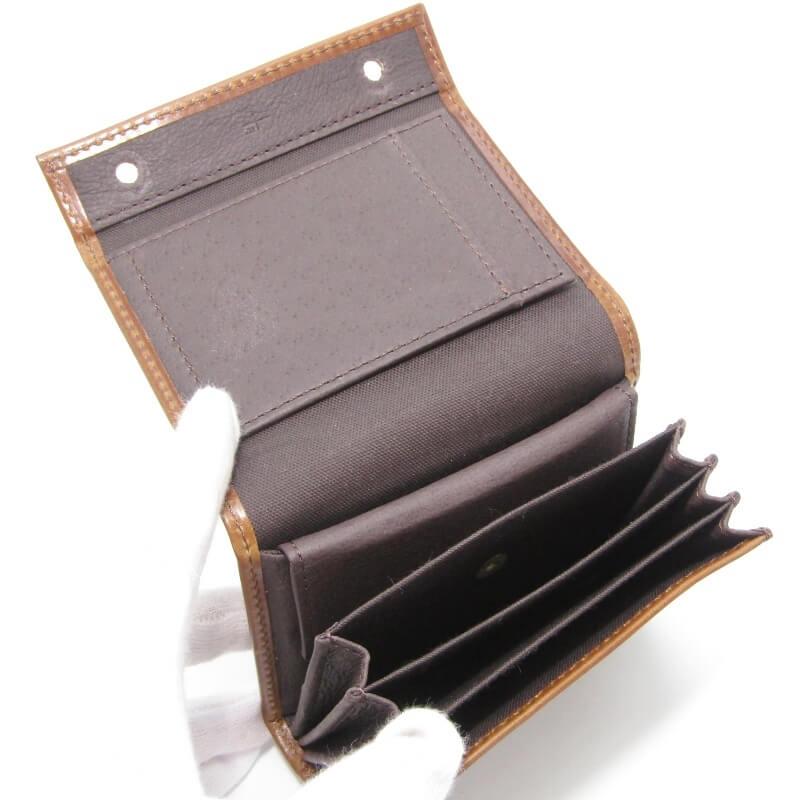 美品 m+ エムピウ ミニ財布 millefoglie II P25 ミッレフォッリエ2 一