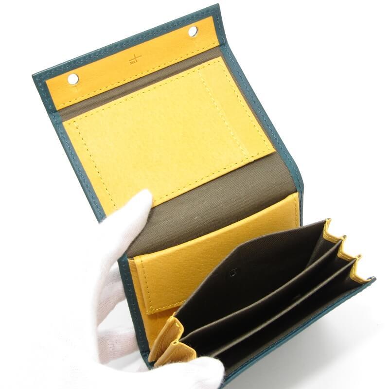 美品 m+ エムピウ ミニ財布 millefoglie II P25 ミッレフォッリエ2 一