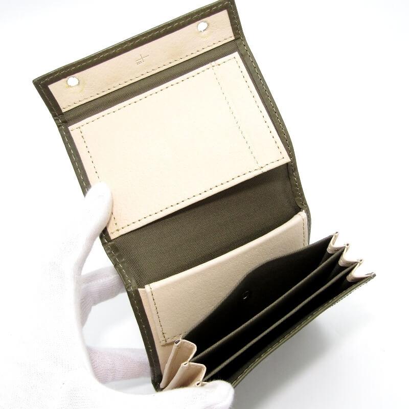 美品 m+ エムピウ ミニ財布 millefoglie II P25 ミッレフォッリエ2 一