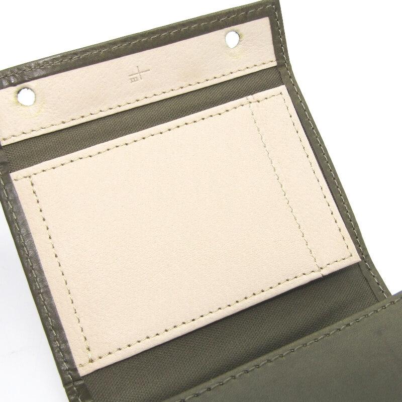 美品 m+ エムピウ ミニ財布 millefoglie II P25 ミッレフォッリエ2 一
