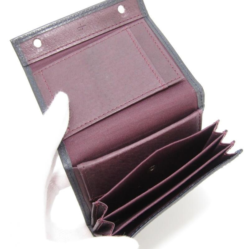 美品 m+ エムピウ ミニ財布 millefoglie II P25 ミッレフォッリエ2 一