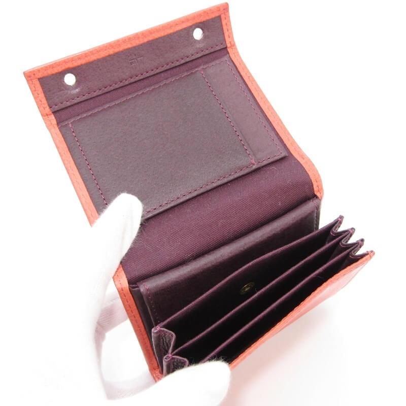 美品 m+ エムピウ ミニ財布 millefoglie II P25 ミッレフォッリエ2 一