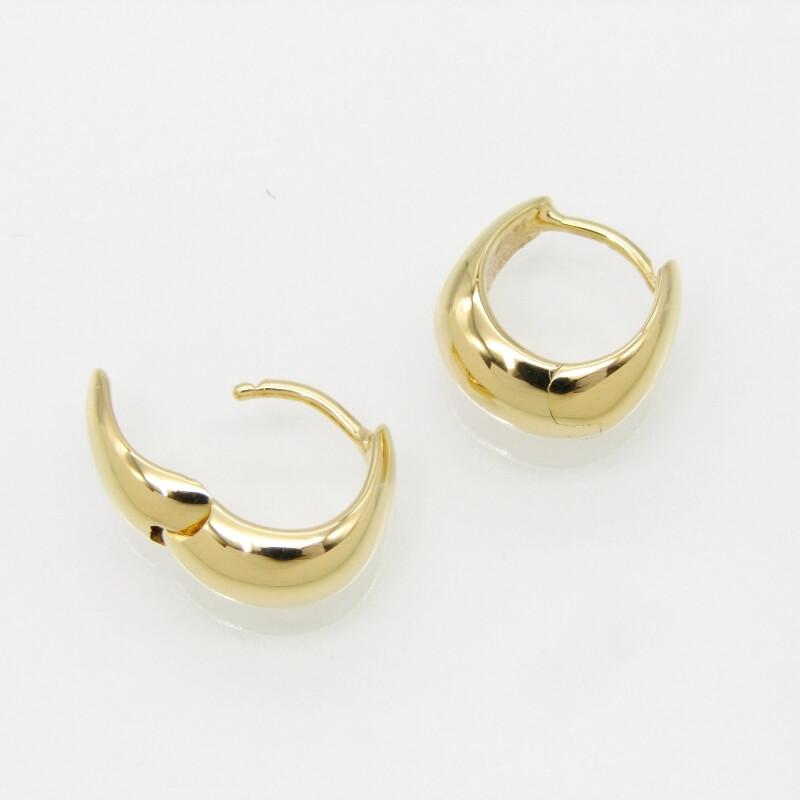 美品 TOM WOOD トムウッド フープピアス Ice Huggies Gold アイスハギーズ 両耳用 SV925/18Kコーティング  28012000 |  | 01