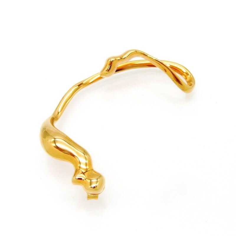 Kinks Lab キンクスラボ ピアス Intertwine Gold ブロブアーキテクチャモチーフ 右耳用 真鍮 ブラス  28012014 | 