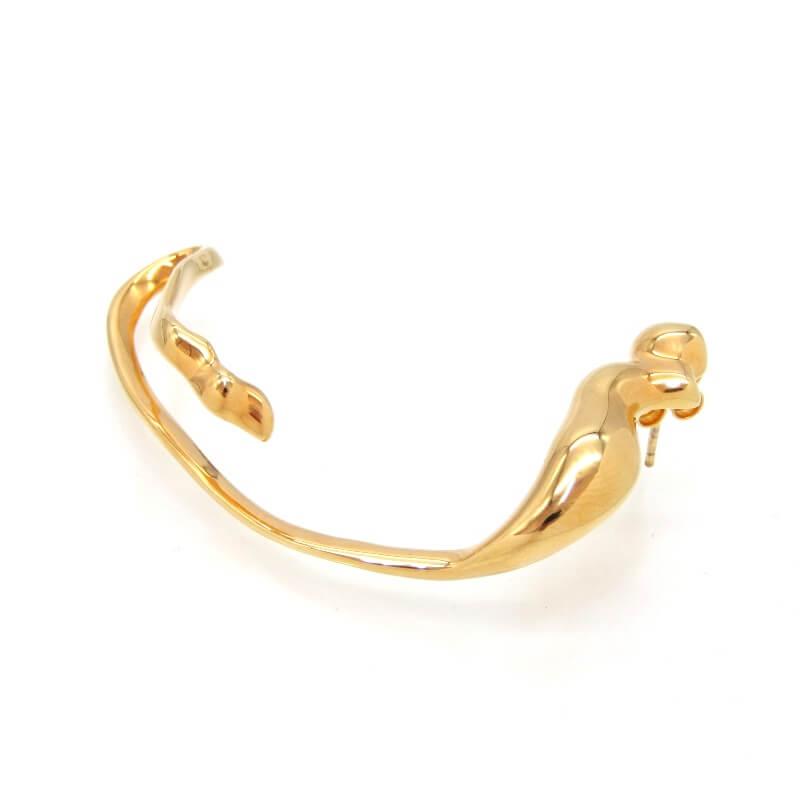 Kinks Lab キンクスラボ ピアス Intertwine Gold ブロブアーキテクチャモチーフ 右耳用 真鍮 ブラス  28012014 |  | 01