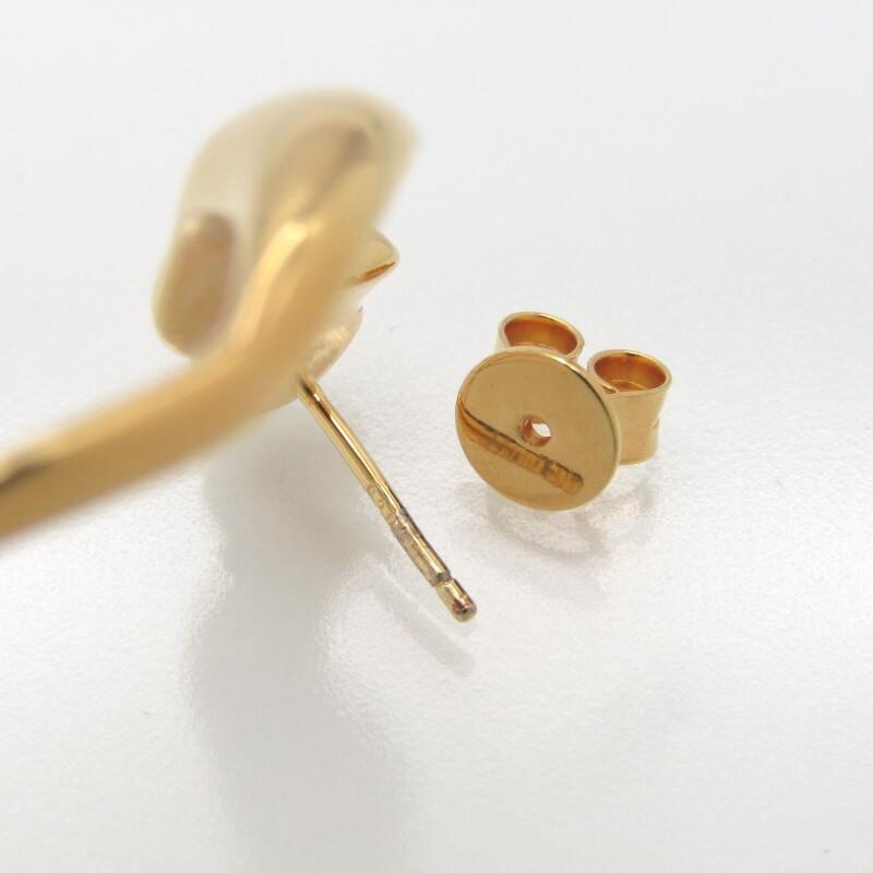 Kinks Lab キンクスラボ ピアス Intertwine Gold ブロブアーキテクチャモチーフ 右耳用 真鍮 ブラス  28012014 |  | 03