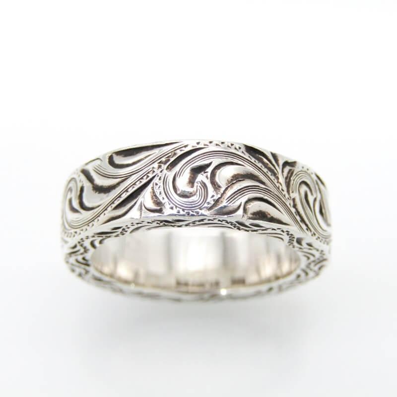 D.E.OSCAR ディーイーオスカー リング HAND ENGRAVED RING FUNNY 