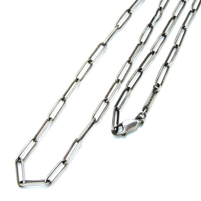 TOM WOOD トムウッド ネックレス Box Chain ボックス チェーン スクエアシェイプ ロジウムメッキ SV925  28012195 TOM WOOD トムウッド ネックレス Box Chain ボックス チェーン